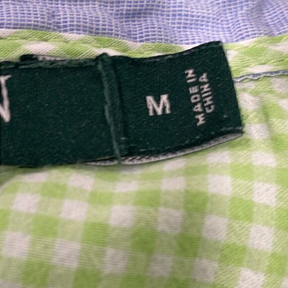 Lauren Ralph Lauren Gingham Button Down Tank Top.  Size M medium 8/10 - Picture 8 of 9